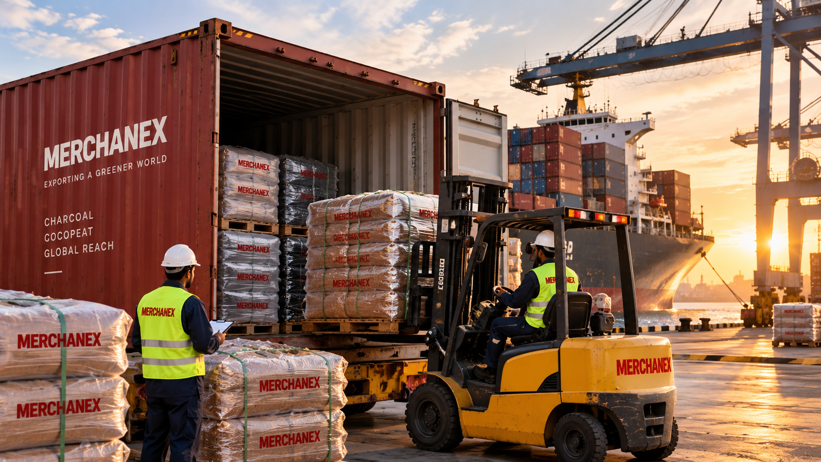 MERCHANEX container loading and international shipment