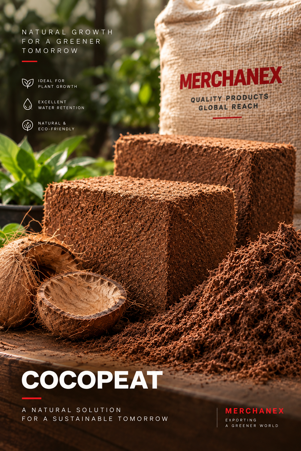 MERCHANEX cocopeat product photography